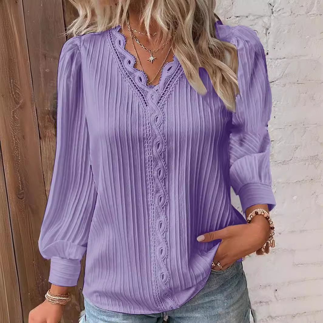 Elegant V Neck Shirt
