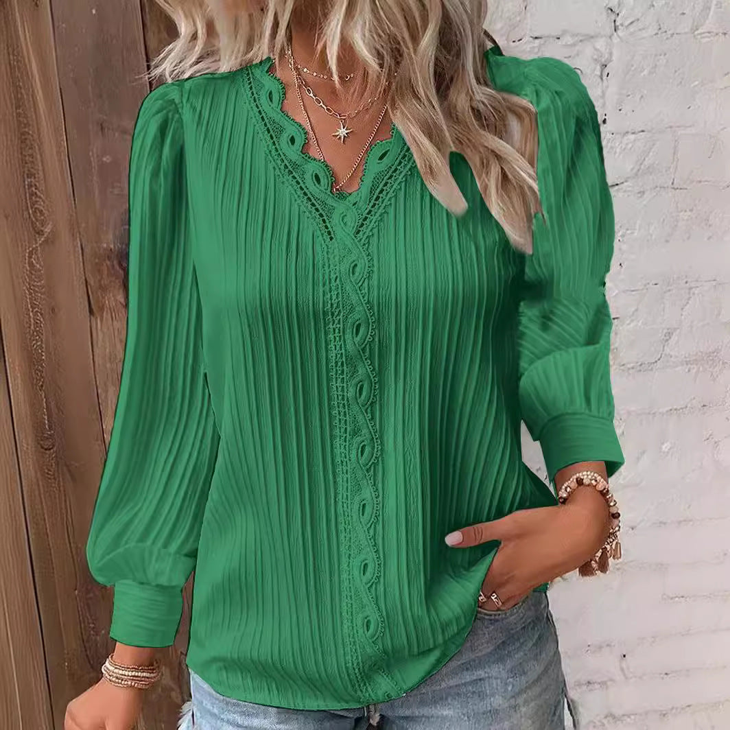 Elegant V Neck Shirt