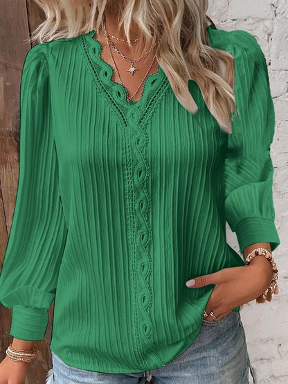 Elegant V Neck Shirt