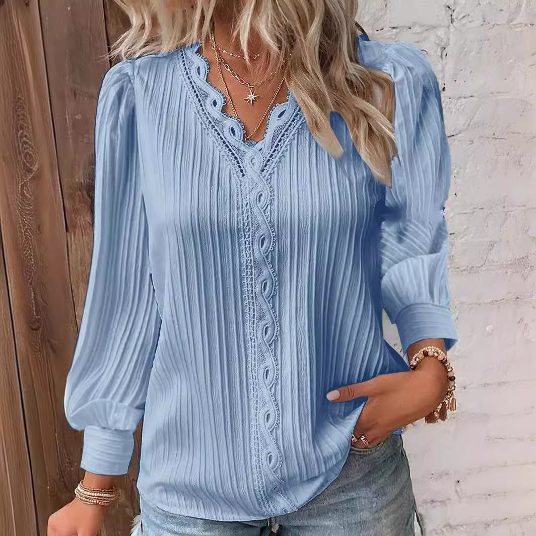 Elegant V Neck Shirt