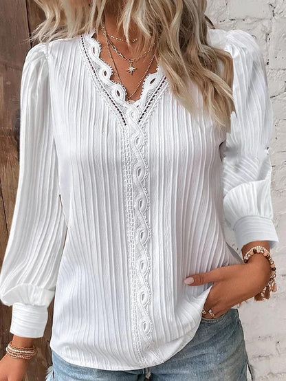 Elegant V Neck Shirt