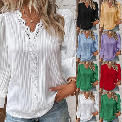 Elegant V Neck Shirt
